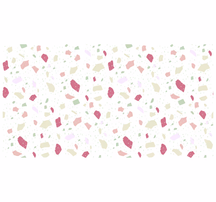White window blind in pastel irregular terrazzo - TenStickers