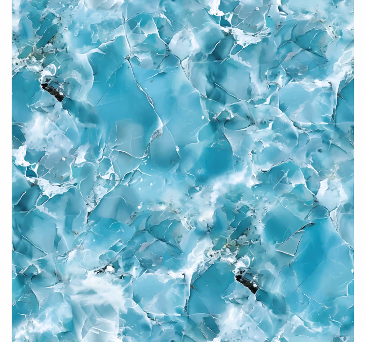 Turquoise blue pattern roller blind - TenStickers