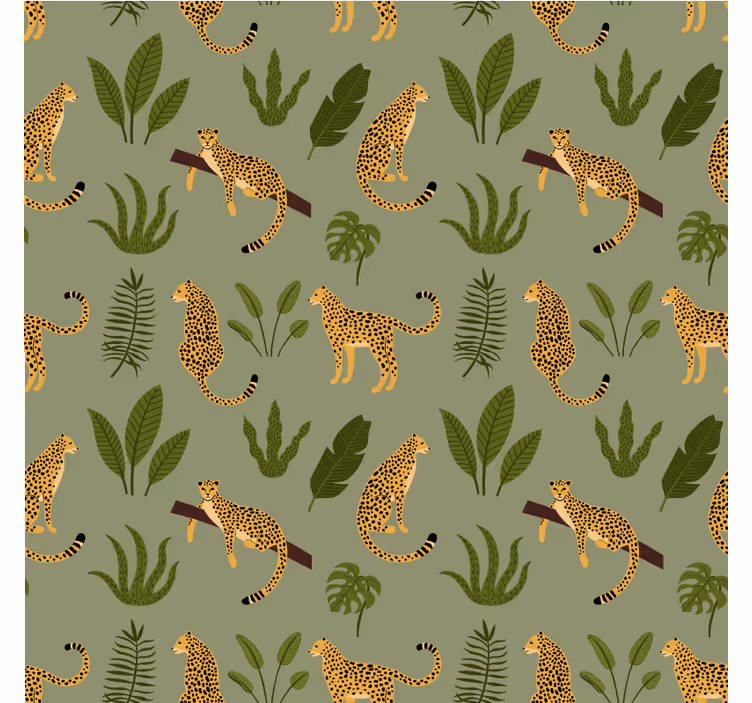 Animals blind leopard print jungle - TenStickers