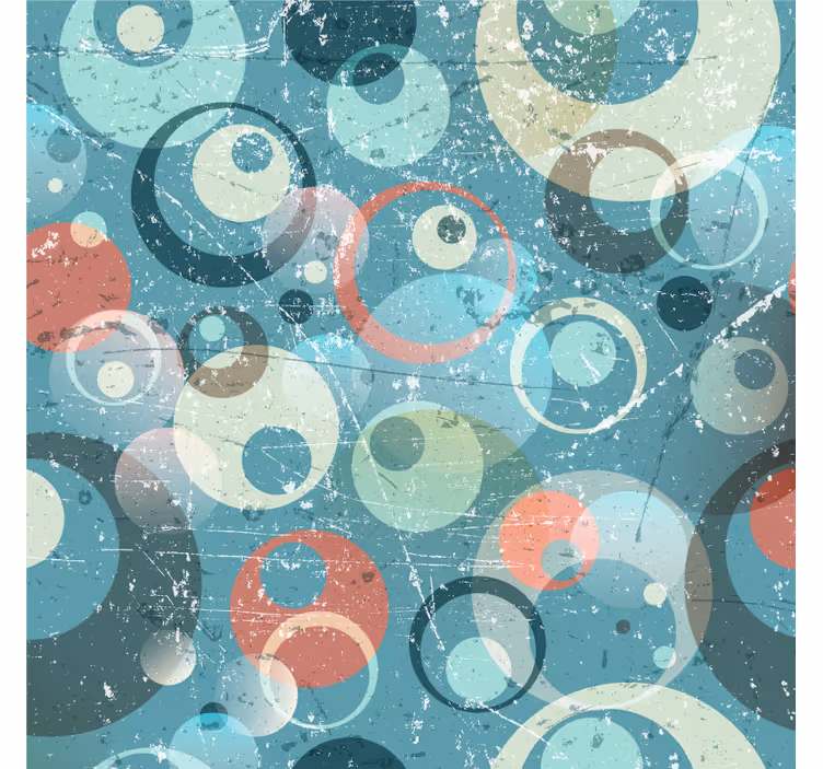 Blind office abstract circles design - TenStickers