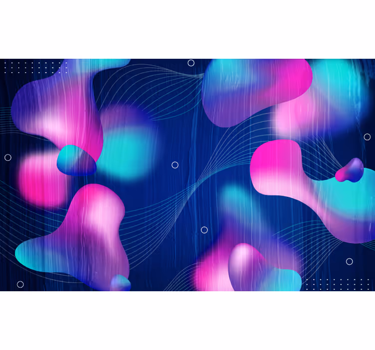 Bathroom blind in modern fluid art gradients - TenStickers