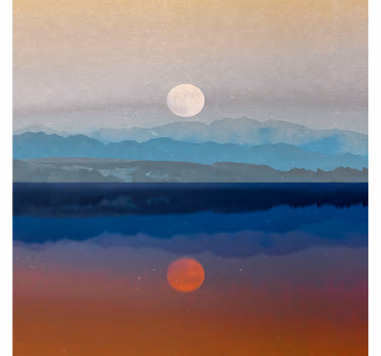 Blind office beautiful moon design - TenStickers