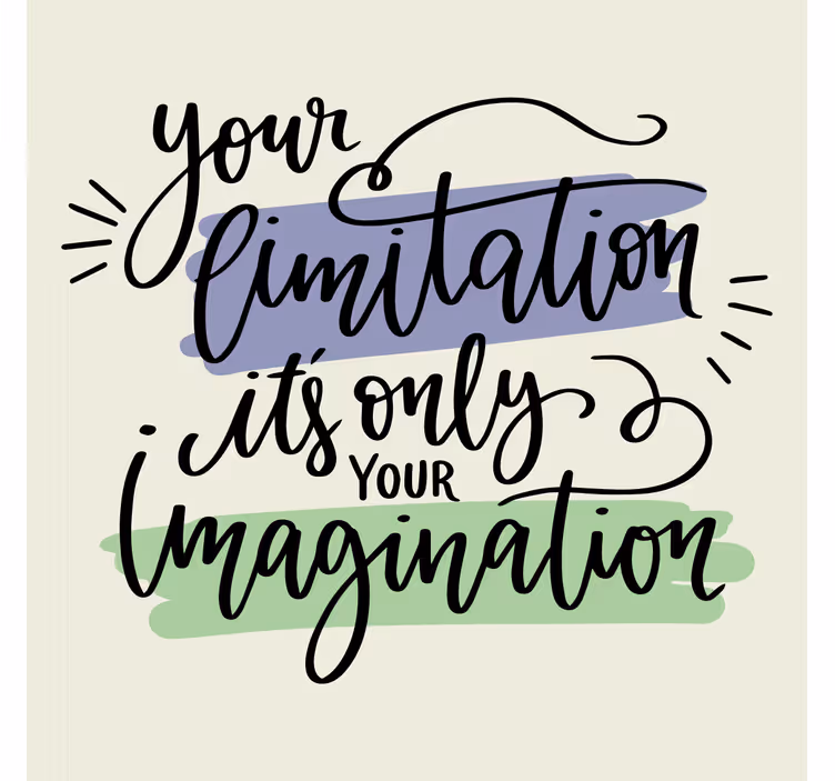 Blind office inspirational quote art print - TenStickers