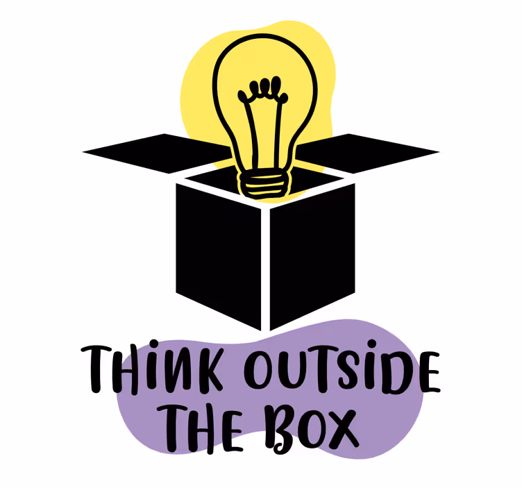 Blind office think creatively and innovatively - TenStickers