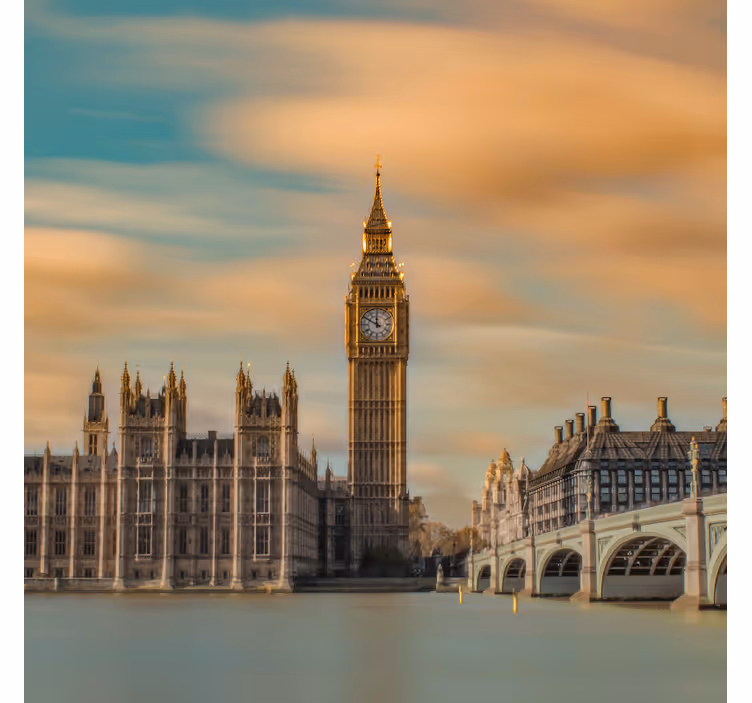 Blind office london big ben modern print - TenStickers