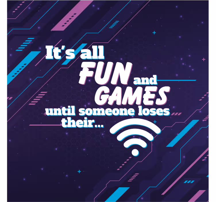 Blind office humorous wifi - TenStickers