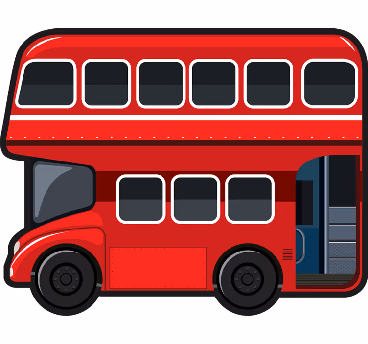 Fun blind inspired by london bus design - TenStickers