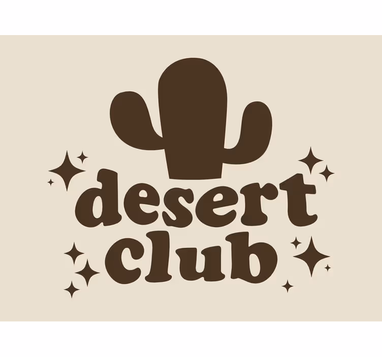 Rustic blind with psychedelic desert cactus design - TenStickers