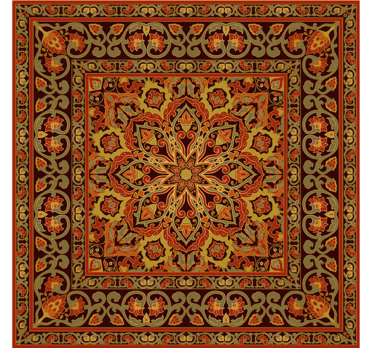 Brown blind kitchen persian mandala design - TenStickers
