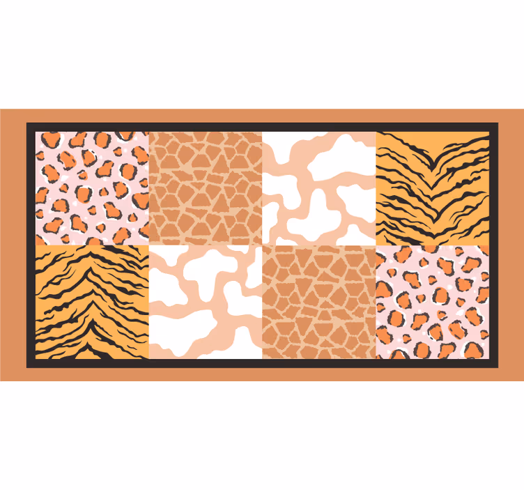 Brown blind animal skin tiles - TenStickers