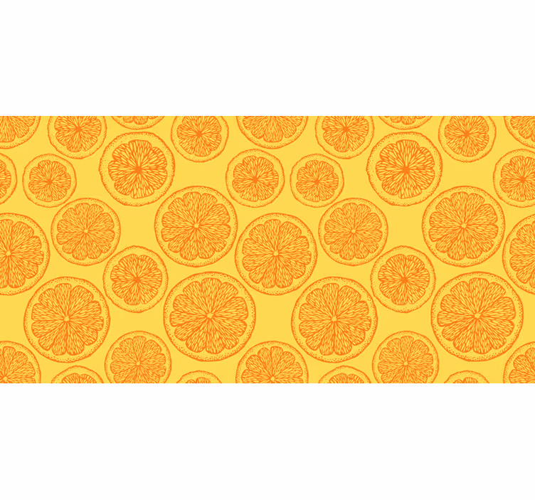 Orange blind with hand-drawn orange pattern - TenStickers