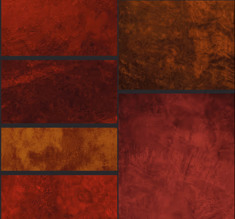 Red blind textured patchwork design - TenStickers