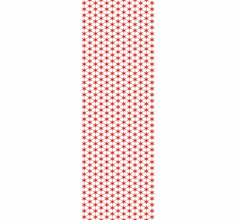 Red blind with red korean stars - TenStickers