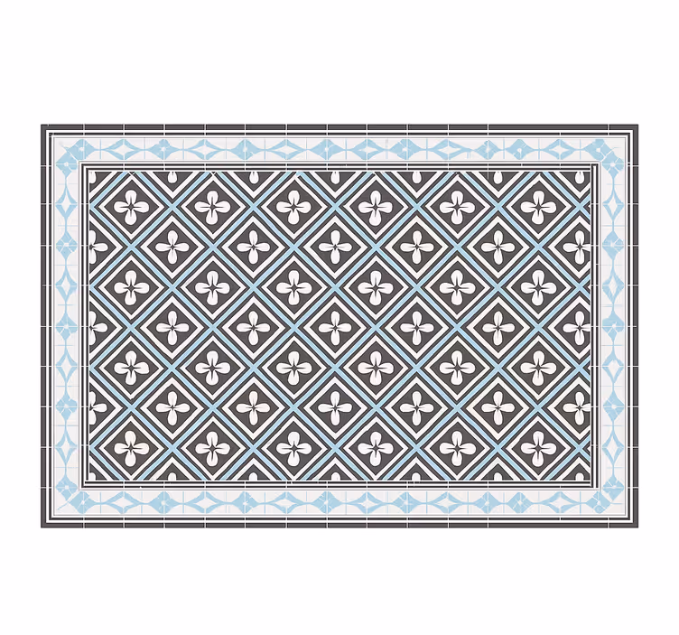 Outdoor blind with geometric tile pattern - TenStickers