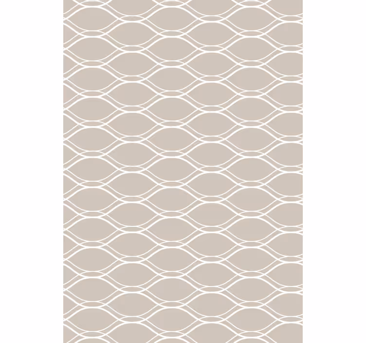 Outdoor blind in beige with white lines pattern - TenStickers