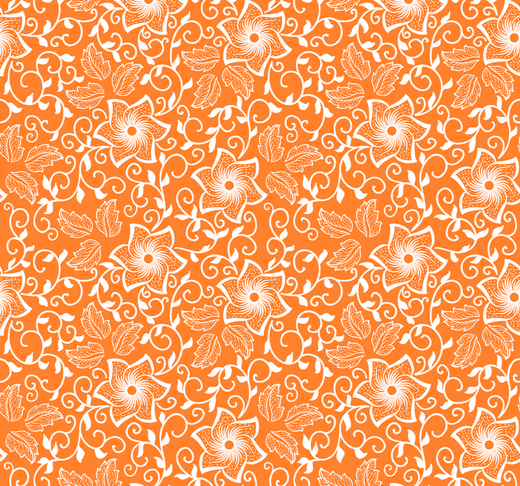 Outdoor blind paisley floral design - TenStickers