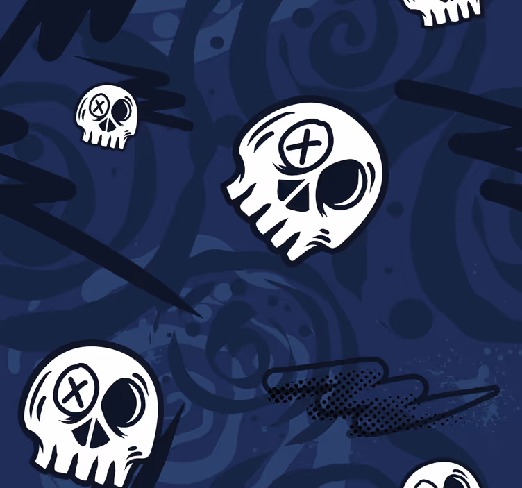 Blind teens graffiti skulls - TenStickers
