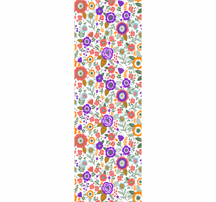 Blind teens colorful beautiful flowers collection - TenStickers