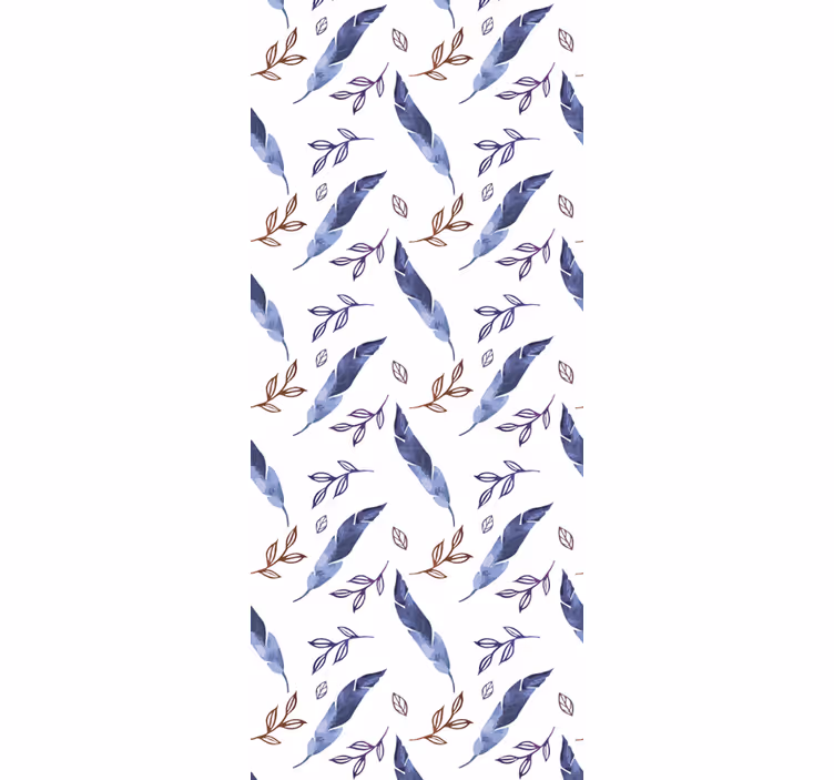Blind teens elegant abstract watercolor feather - TenStickers