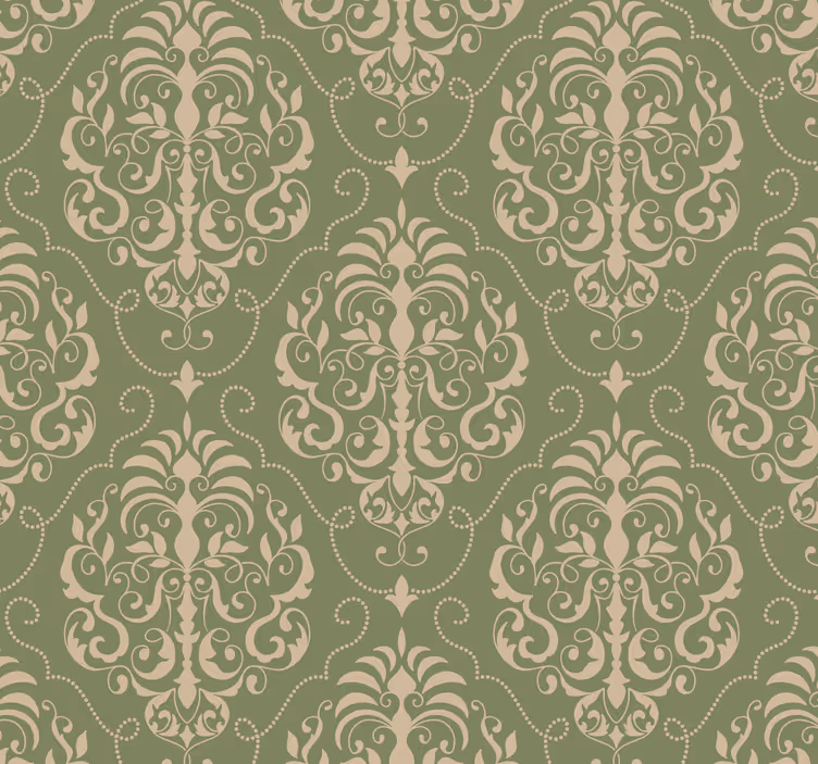 Classic blind classic floral wallpaper - TenStickers