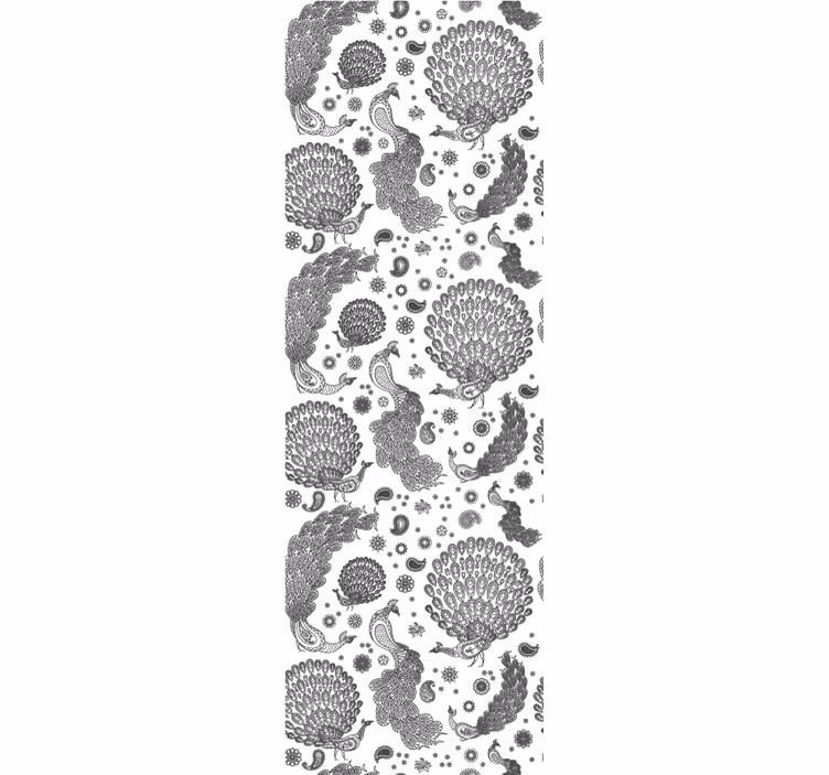 Classic blind with indian parrot design - TenStickers