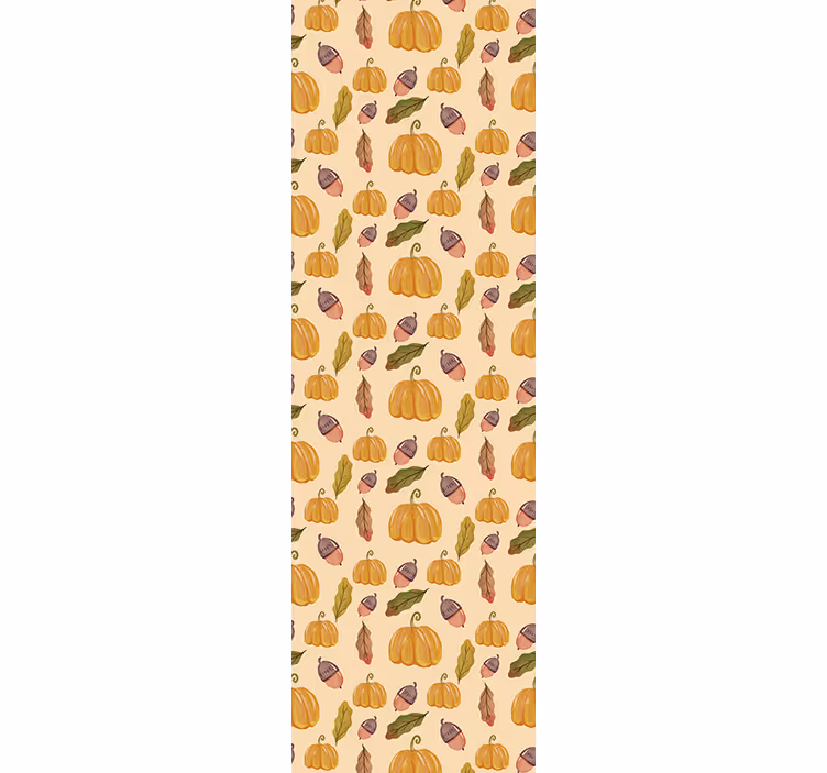 Classic blind vintage pumpkins and leaves - TenStickers