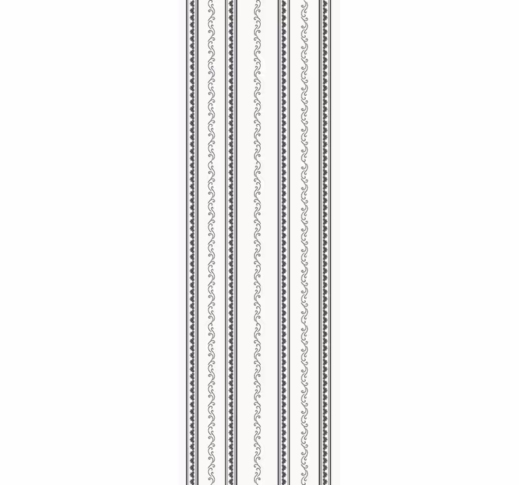 Classic blind vintage vertical stripe floral - TenStickers