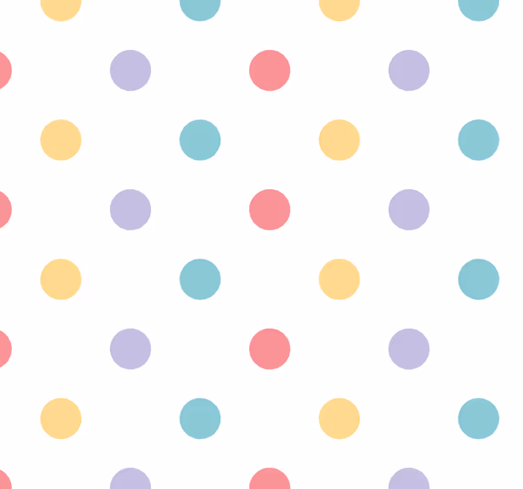Nursery roller blind colorful confetti design - TenStickers