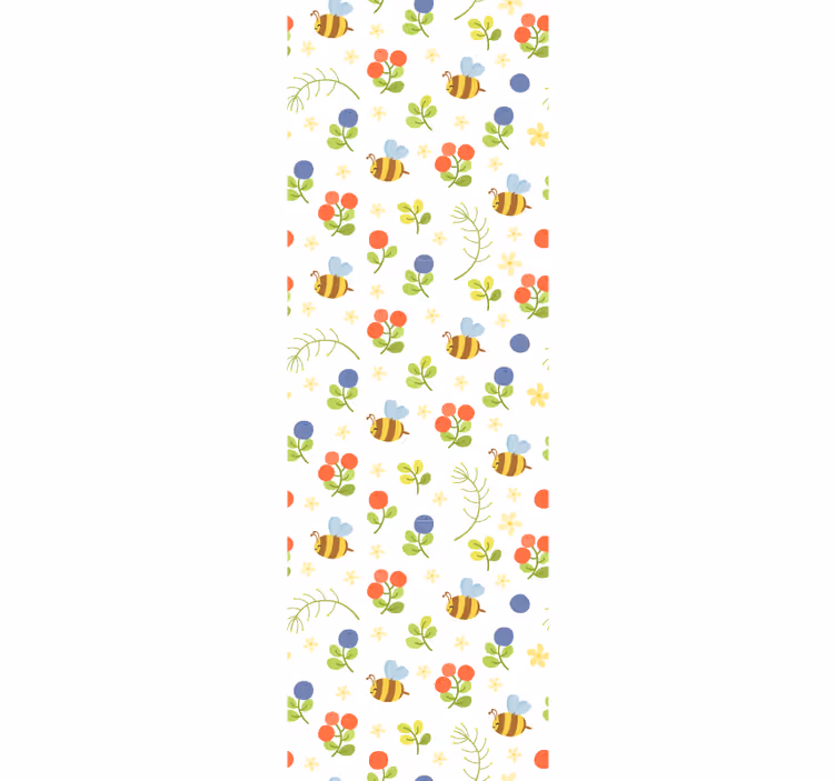Nursery roller blind with adorable baby bees design - TenStickers