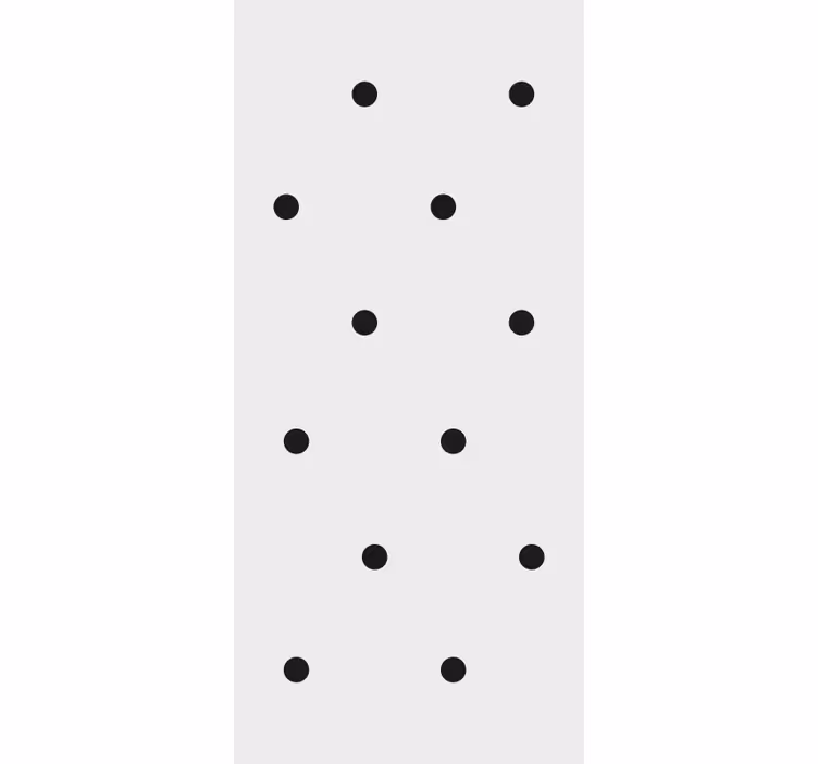 Hallway blind nordic style black dots - TenStickers