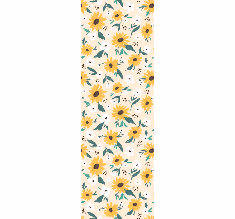Hallway blind in sunflower beige background - TenStickers