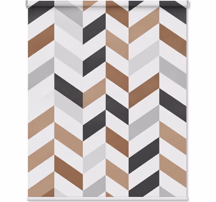 Hallway blind colorful blocks geometric - TenStickers