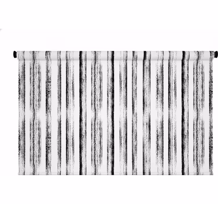 Hallway blind in nordic black and white - TenStickers