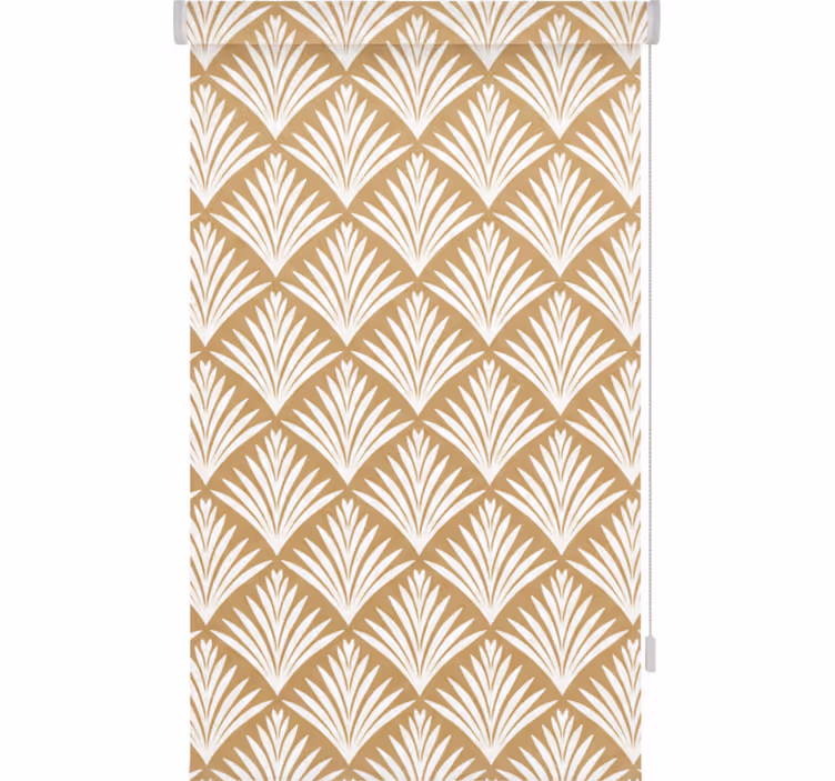 Hallway blind with gold leaves art decor style - TenStickers