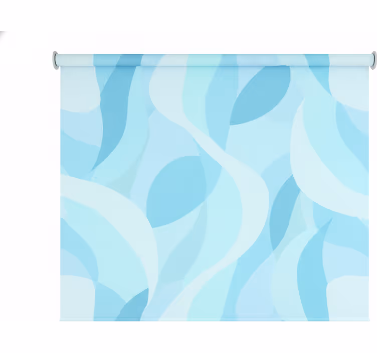 Motive light blue bathroom blind - TenStickers