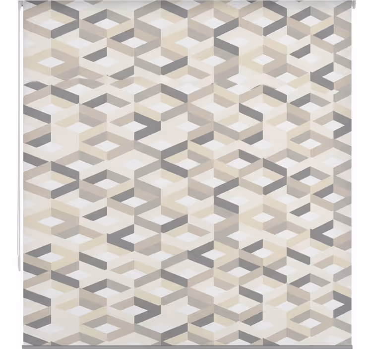 Minimalist geometric bathroom blind - TenStickers