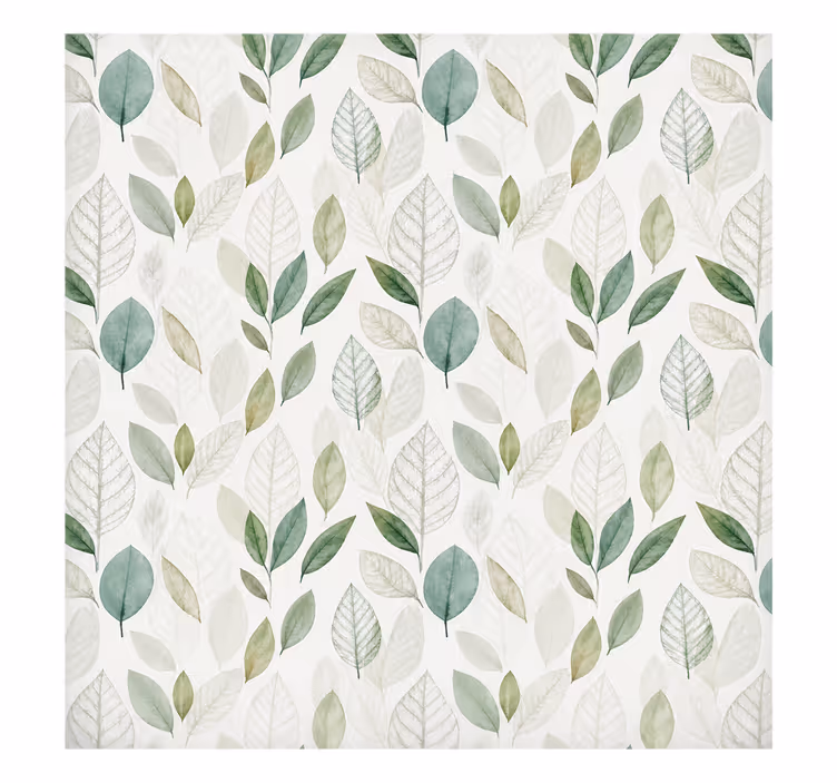 Blind grey translucent screen leaves - TenStickers