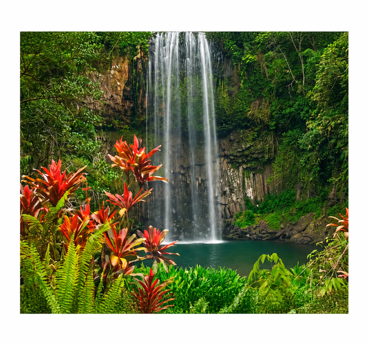 Blind kitchen width 130 waterfall forest - TenStickers