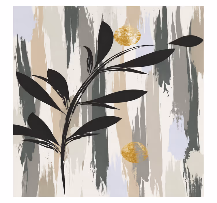 Bathroom blind modern olive tree design - TenStickers