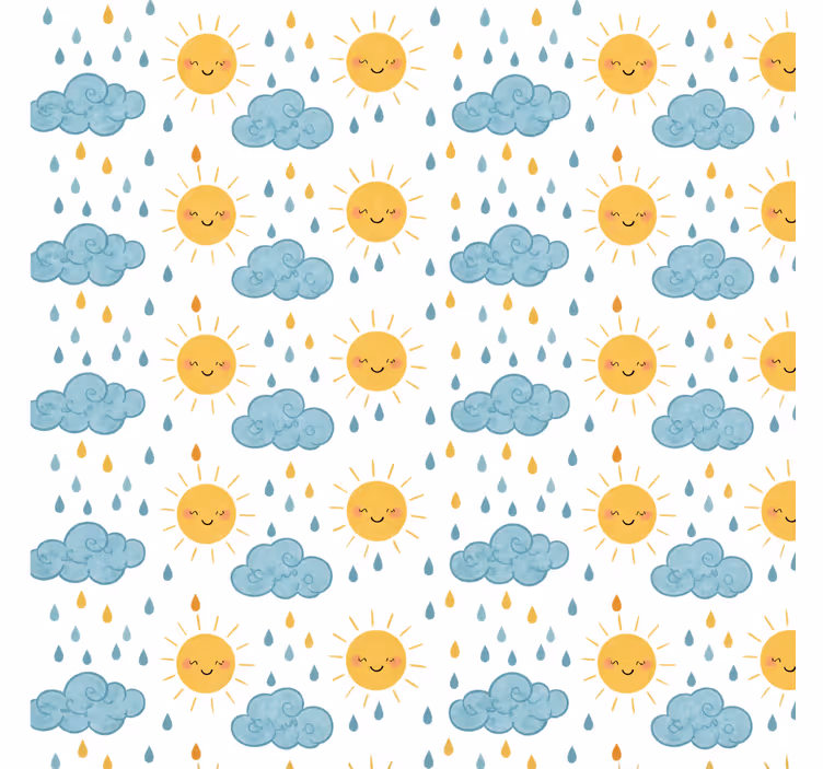 Bathroom blind width 300 cheerful design - TenStickers