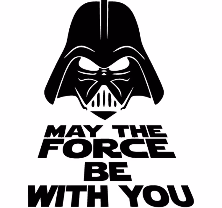 Blind films darth vader may the force - TenStickers