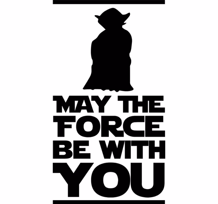 Blind films yoda quote decorative vinyl - TenStickers
