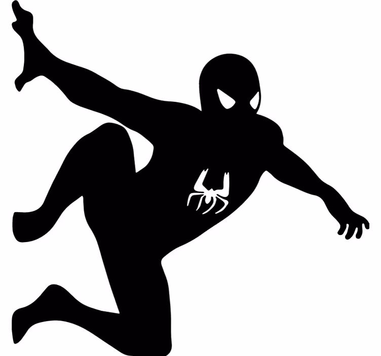 Blind superhero climbing the wall - TenStickers