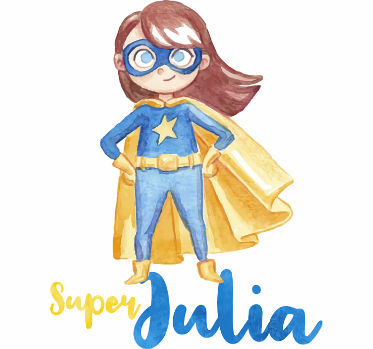 Blind superhero customizable girl hero - TenStickers