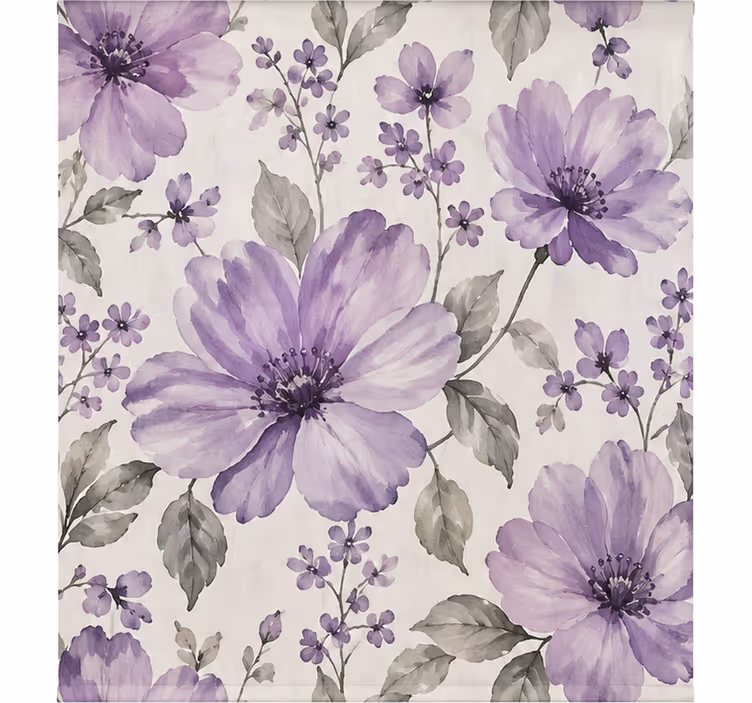 Blind purple beautiful flowers - TenStickers