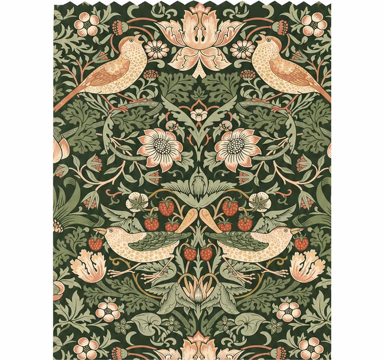 Blind kitchen width 80 strawberry thief birds - TenStickers
