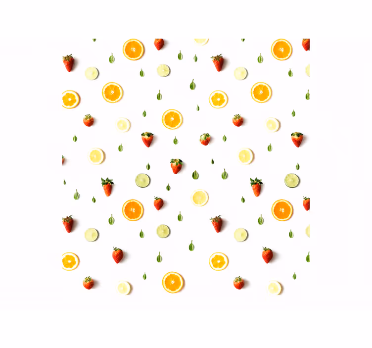 Blind yellow fruits realistic pattern - TenStickers