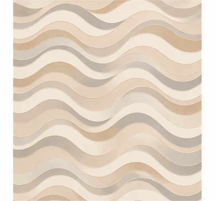 Master bedroom shades width 165 simple wavy curls - TenStickers
