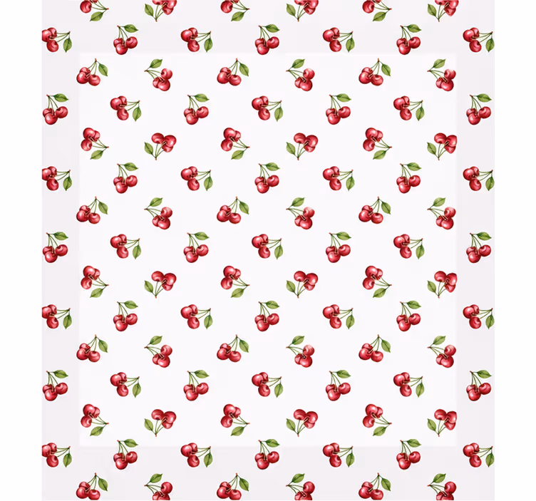 Master bedroom shades 180x180 cherry print - TenStickers