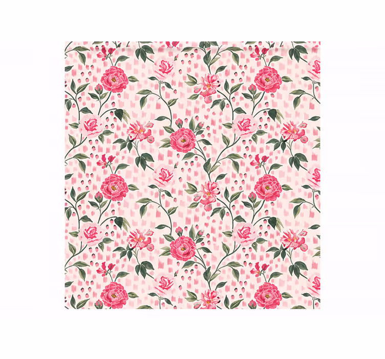Blind pink roses pattern blackout - TenStickers